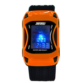 SKMEI 0691F Children Sports LED Waterproof Watch (Orange) (Intl)