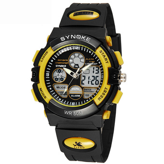 Student Watches Sports Digital Watch for Boys 99266-Yellow (Intl)