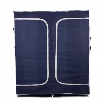 Nance Shop ตู้เสื้อผ้า แบบเปิดซิป 2ด้าน ขนาด150x45x150cm (สีน้ำเงิน)