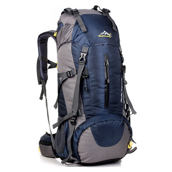 360DSC Large Capacity 50L Outdoor Sports Backpack Waterproof Climbing Shoulder Bag Rucksack 0972 (Dark Blue)