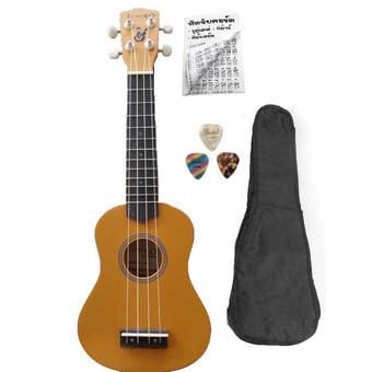 Overdrive Soprano Ukulele +bag + ปิ๊ก3 ชิ้น+คู่มือ (Orange)