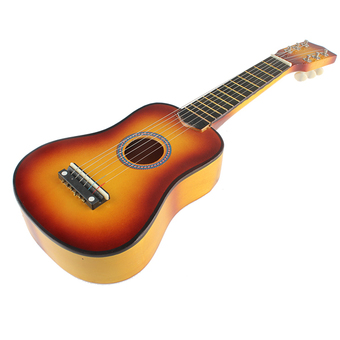 21 Inch 6 String Acoustic Guitar Orange Yellow