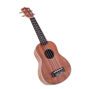 Andoer 21&#039;&#039; Compact Ukelele Ukulele Hawaiian Mahogany Aquila Rosewood Fretboard Bridge Soprano Stringed Instrument 4 Strings