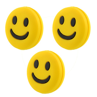 Hot 3pcs Smile Smiling Face Shock Vibration Dampener Absorber for Tennis Racket (Intl)