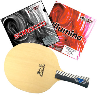 KOKUTAKU ไม้ปิงปองประกอบ B-3004 (ผิวไม้ HINOKI)+ ยางปิงปอง AIR SCIROCCO SOFT + ยางปิงปอง AIR ILLUMINA SOFT