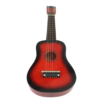 21 Inch 6 String Acoustic Guitar Red Beginners Practice Musical Instrument (Intl)