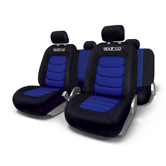 Sparco หุ้มเบาะ รุ่น SPC1019AZ Seat Cover Set Mesh - Blue (ชุด 4 ชิ้น)