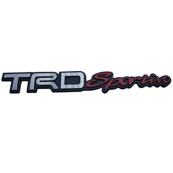 HISO-CAR VIP 3D สติกเกอร์อลูมิเนียม รถTOYOTA TRD SPORTIVO โลโก้รถ TOYOTA TRD SPORTIVO