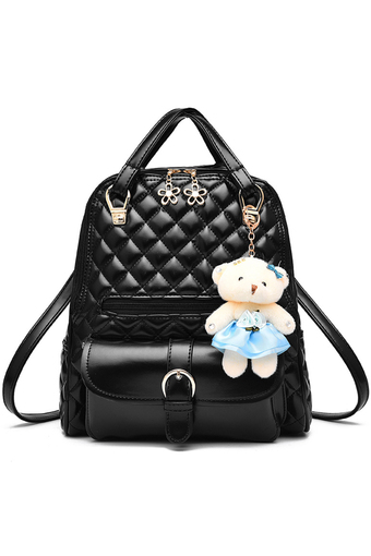RockLife 3 in 1 Women Bag Top Handle Bag Women Backpack กระเป๋าสะพายไหล่ กระเป๋าเป้สะพายหลัง -Black