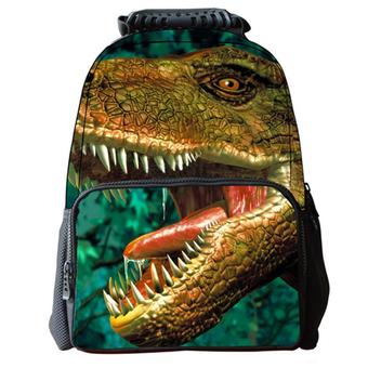 Eozy Cartoon Animal Dinosaur Casual Backpacks 3D Print Shoulder Bag Travel Bags Men Women Blending Satchels(Multicolor) (Intl)