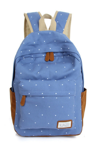 Ace กระเป๋าผ้าใบ นักเรียน รุ่น2015 ( blue )