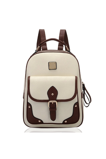 Women Girls Student PU Leather Schoolbag Shoulder Bag Travel Rucksack Backpack Satchel