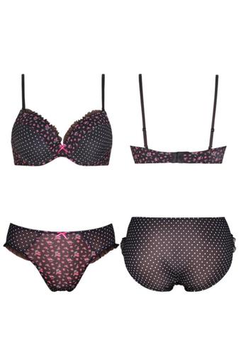 Sabina เซ็ทชุดชั้นในดูมดูม รุ่น Sexy_Black florest รหัส SBA699+SUA699 สีดำ