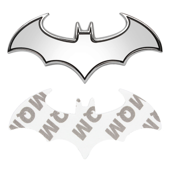 Universal Car Styling Batman 3D Metal Stickers Decals Auto trunkBadge Emblem Logo Stickers(Silver)- Intl