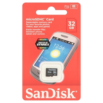 SanDisk MicroSDHC Memory Card 32 GB
