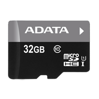Adata MicroSD 32GB Class10 UHS-I with SD Adapter - Black
