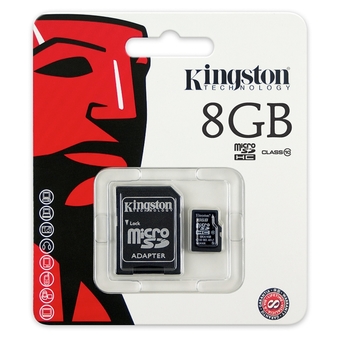 KINGSTON MICRO SDC10/8GB - Black