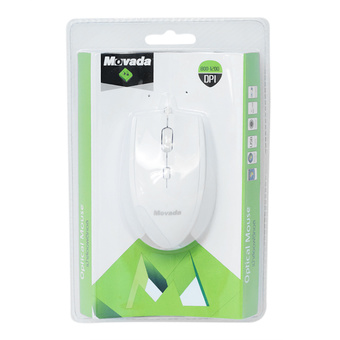 Movada Optical Mouse MVD-033 usb port - White