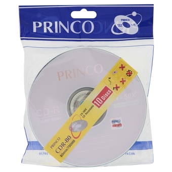 Princo แผ่น CD แพ็ค 10 แผ่น - ขาว