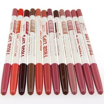 12 Colors Waterproof Professional Lipliner Makeup Lip Liner Pencil(INTL)