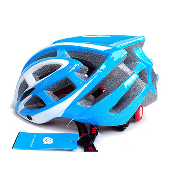 หมวกจักรยาน Macanic-V-103 (สีฟ้า/ขาว)