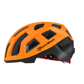 RockBros Cycling Helmet Road Bike TT Triathlon Cyclocross Helmet (55-66mm) Orange Black(Export) - INTL