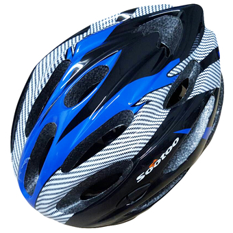 Sootoo หมวกปั่นจักรยาน รุ่น Bike Helmet Carbon (ฺBlue/white)