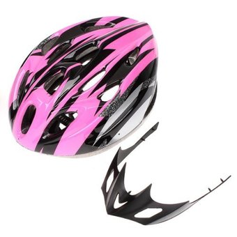 Cycling Bicycle Adult Bike Handsome Carbon Helmet with Visor Pink Head Circumference 54-65cm/ Head-width Below 16cm - Intl