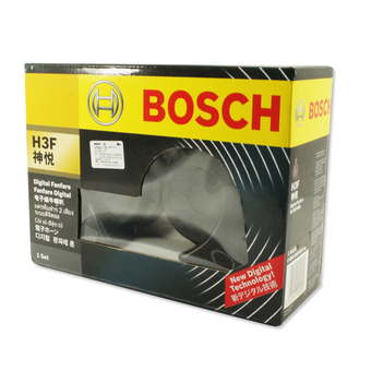 BOSCH แตรรถยนต์ H3F แตรฟันฟาร์ 2 เสียง ระบบดิจิตอล (สีดำ)