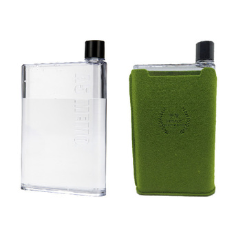 Morning Ray A5 MemoBottle (Clear) + Bottle Cover (Green)
