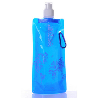 gsdesign ถุงใส่น้ำพกพาพับได้ - สีน้ำเงิน