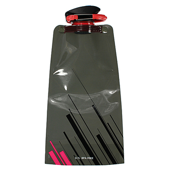 Foldable Sport Water Bottle Bag Camping Outdoor 700mL Black