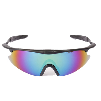 XINTOWN 3PC Unisex Cycling Wind Proof Sports Glasses Sunglasses (Colorful)