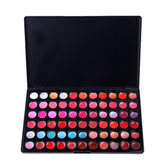 Pro 66 Color Makeup Cosmetic Gloss stick Palette Set Kit - Intl
