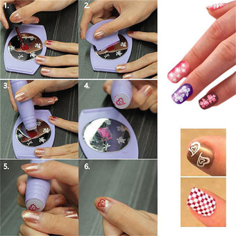 HengSong Multifunction Manicure Set Nail Printing Machine Light Purple