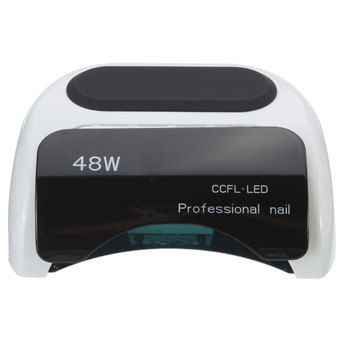 Hot 48W Pro CCFL & LED Nail Cure Lamp UV Gel Dryer Light Timer Gel Polish White EU Plug - INTL