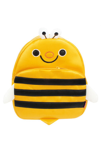 niceEshop Yellow Bee PU Leather Animal Backpack Schoolbag for Children Toddler