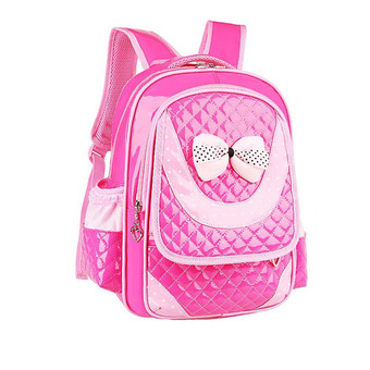 Children Shoulder Bags Backpacks Schoolbag For Primary Girl Hot Pink