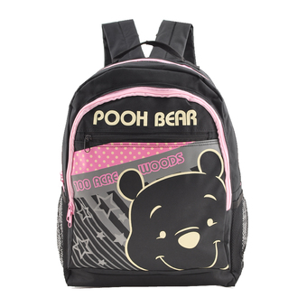 Disney Winnie and The Pooh กระเป๋าเป้ กระเป๋านักเรียน สะพายหลัง (สีดำ)