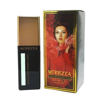 MERREZ'CA LOVELY SHIMMER MAKE UP BASE Natural Light 50 ml. 1 กล่อง (สีเขียว)