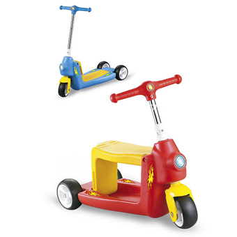 Mini Scooter 2in1 Scooter รถไถ สำหรับเด็กเพื่อความปลอดภัย สีน้ำเงิน