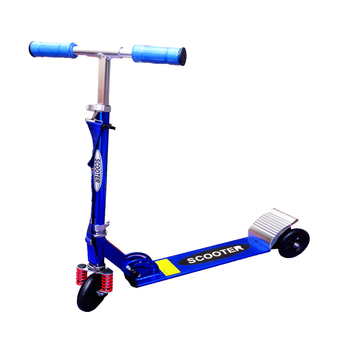 Scooter สกู๊ตเตอร์ 3 ล้อ ขนาด 5 นิ้ว มีสายสะพาย (สีน้ำเงิน)