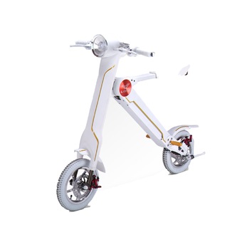 LEHE K1 Smart Bicycle Electric Mini Intelligent Folding Bicycle Instead of Walking Electric Motorcycle (White)
