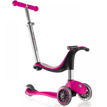 Globber Scooter รุ่น My Free Seat 4 in 1 ( Pink )
