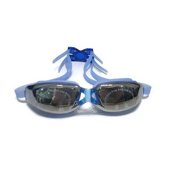 ideecraft แว่นตาว่ายน้ำ แว่นว่ายน้ำ ดี สวย เท่ห์ swimming glasses Anti fog YUKE (สีน้ำเงิน) Blue