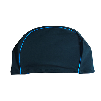 RUJI Swimwear หมวกว่ายน้ำ หมวกกันน้ำ รุ่น SC0013 (สีดำขลิบฟ้า)