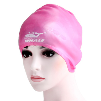 2016 the most new style Lycra swim cap with customized logo,fabric swimming cap(CAP-1000) RED Whales brand (Intl)