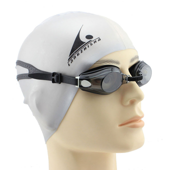 Yongbo แว่นตาว่ายน้ำ รุ่น Sport Swimming Goggles (Black) ฟรี ( Earplugs +glasses case )
