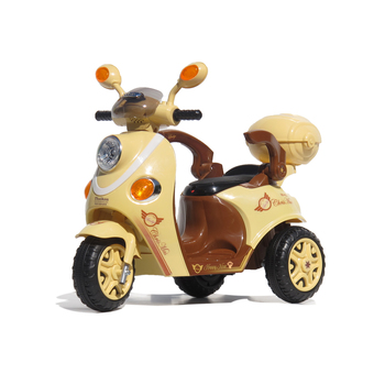 Monkey Toys รถมอเตอร์ไซค์ไฟฟ้า สกูปปี (ครีม)