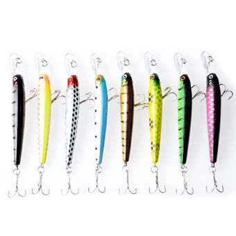 Elenxs Minnow Fishing Lure Bass Baits Sinking Crank Baits 10Cm 1 Pcs Durable Plastic Hot Fish - Intl
